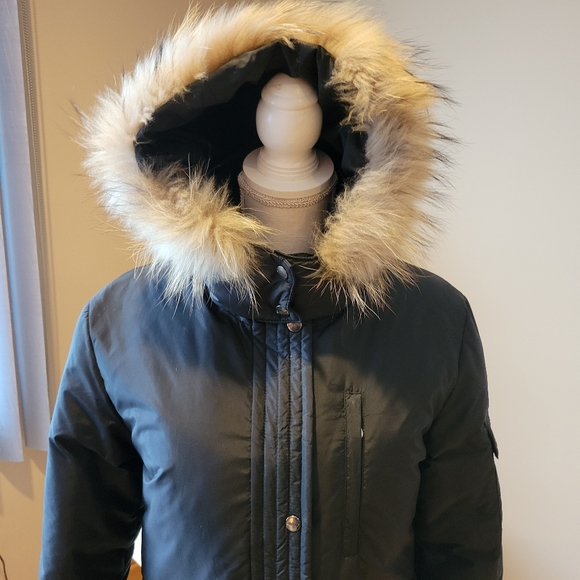 DKNY Warm Black Puffer Coat Women Size Small - Picture 3 of 10